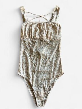 Hollister Gilly Hicks Pink Floral Mesh Bodysuit